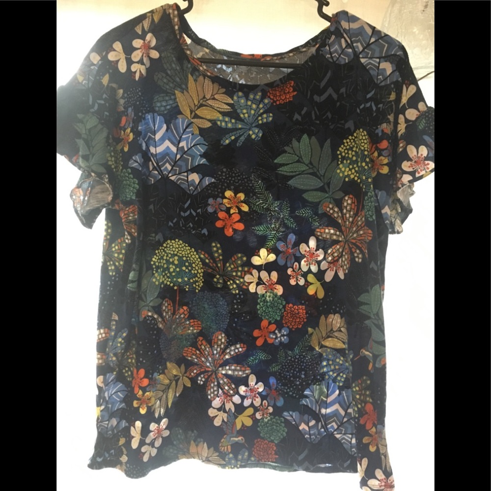 Ann Taylor LOFT Vacation Summer Vibes Relaxed Top